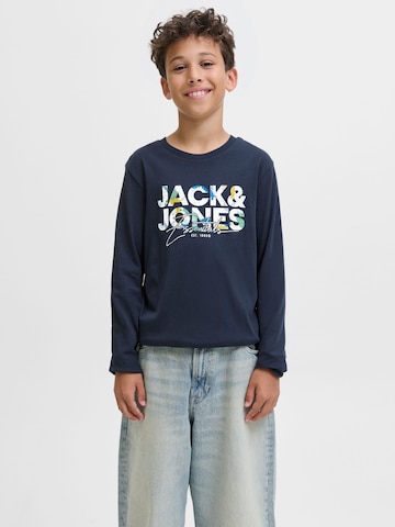 Jack & Jones Junior Тениска 'JJGEPLAS' в синьо: отпред