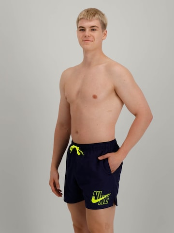 Regular Shorts de bain Nike Swim en bleu : devant