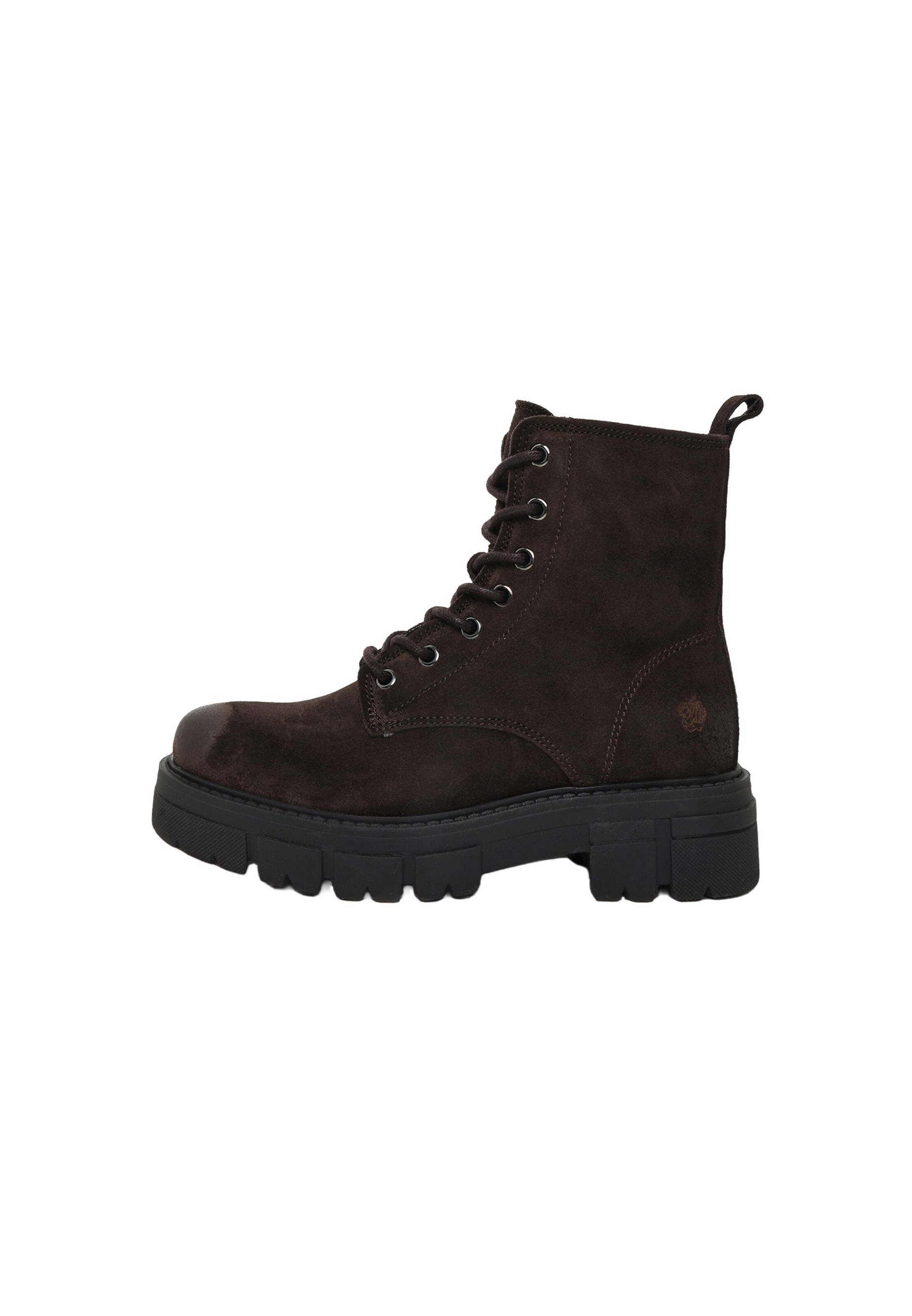Apple of Eden - Botines con cordones 'CASTLE' en marrón: frente
