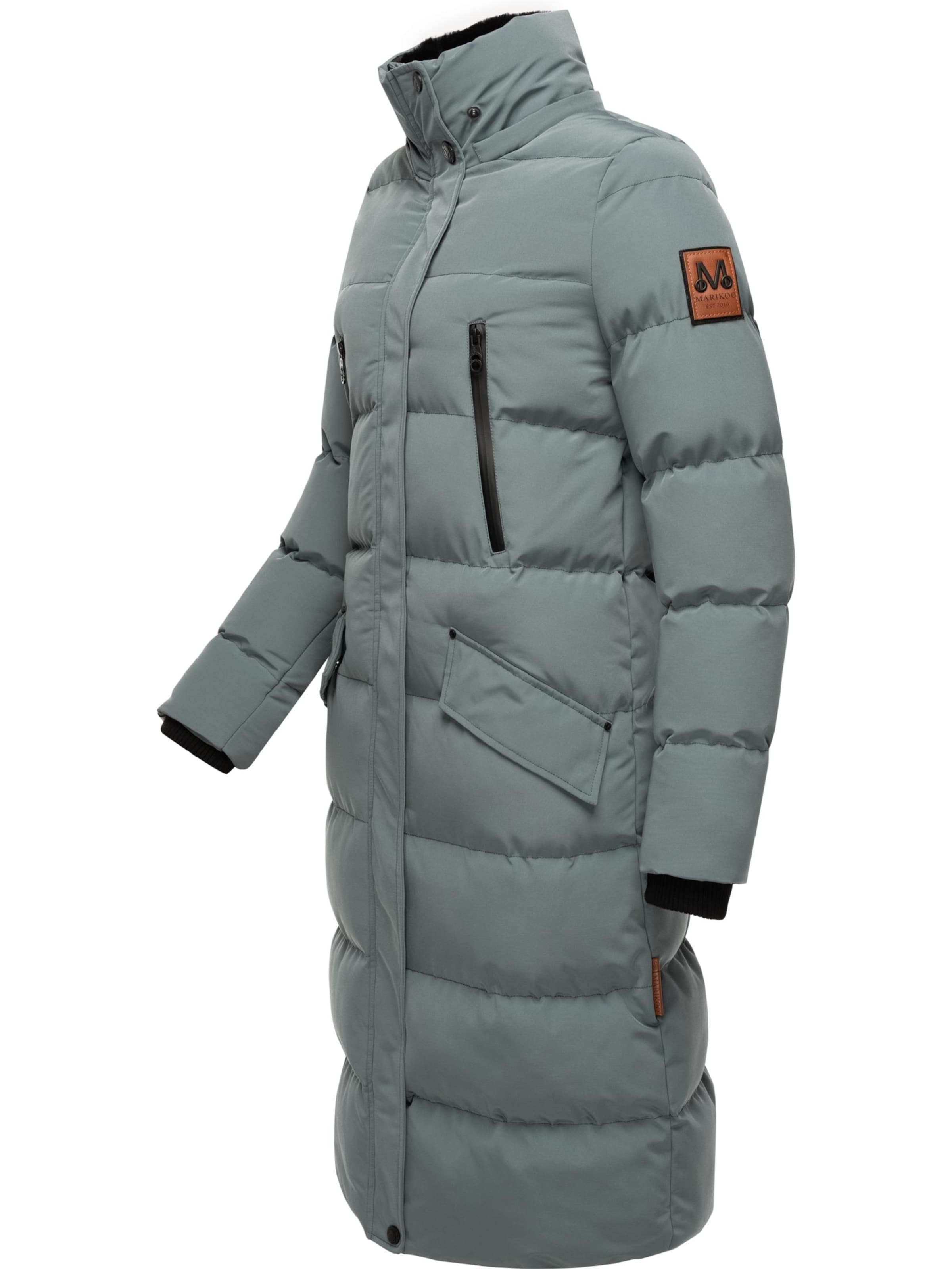 MARIKOO Pitkä talvitakki 'Schneesternchen' värissä sininen