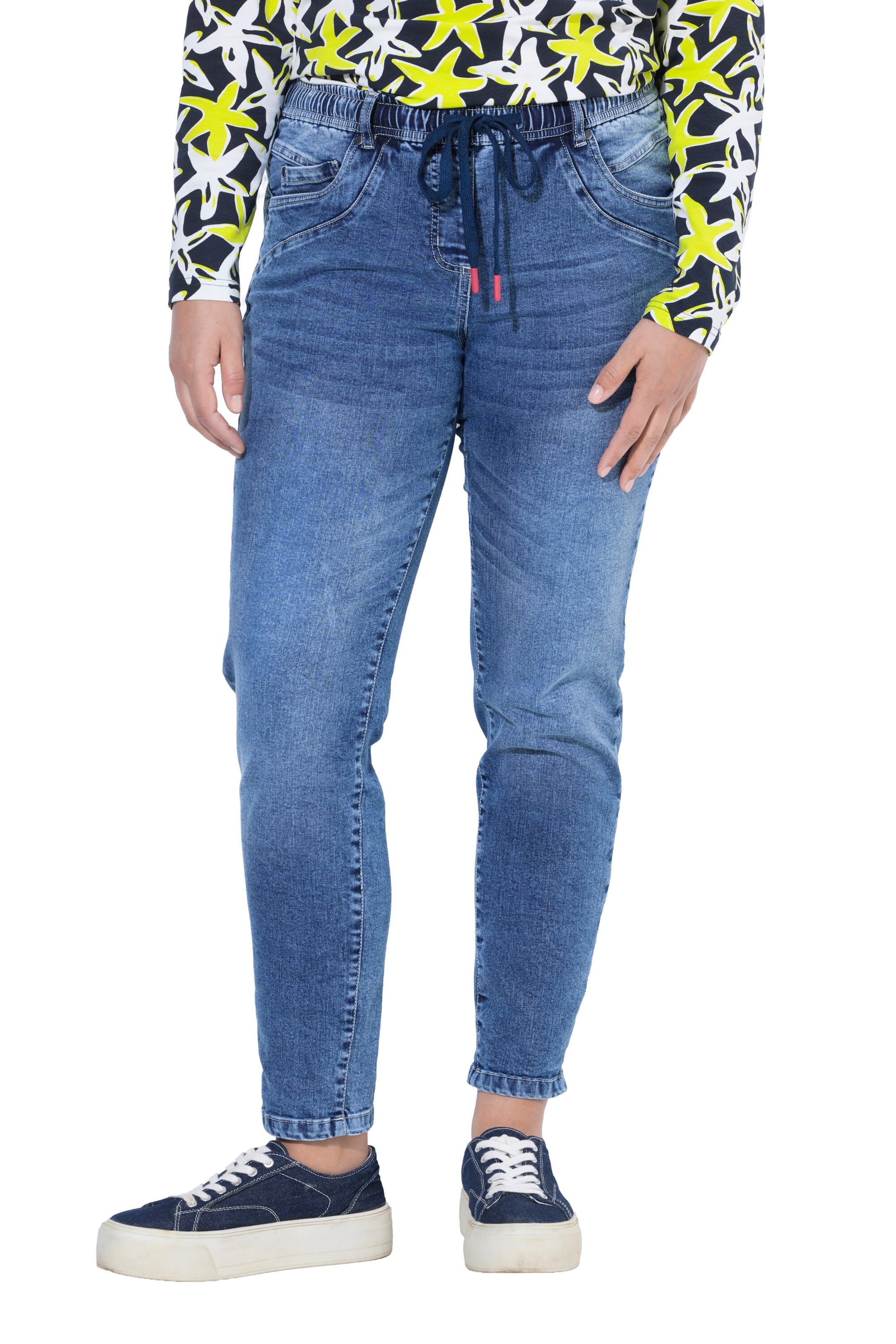 LAURASØN Skinny Jeans in Blue: front