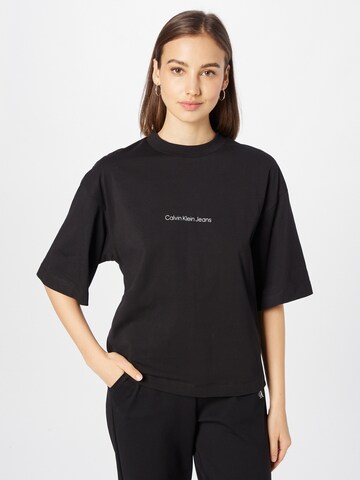 Calvin Klein Jeans T-Shirt in Schwarz: predná strana