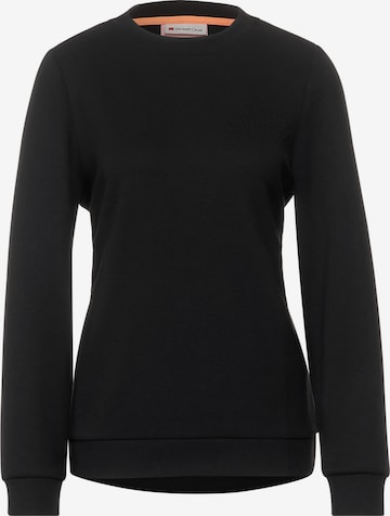 STREET ONE Sweatshirt in Schwarz: predná strana