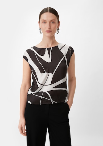 COMMA Blouse in Zwart: voorkant