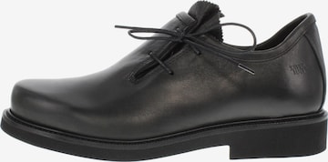 XAVER LUIS Schuhmanufaktur Trachtenschuh 'LINUS' in Schwarz: Vorderseite