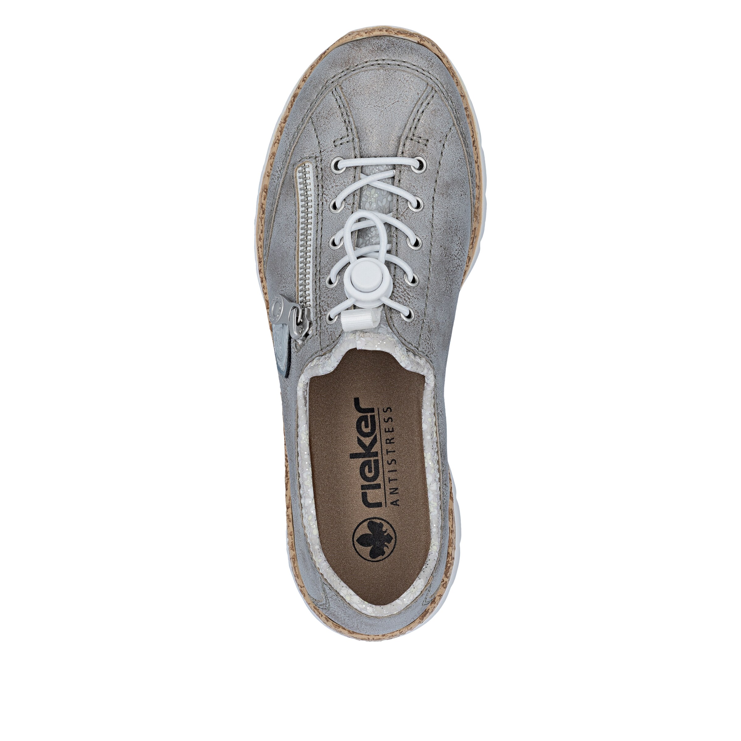 Chaussure de sport à lacets Rieker en gris