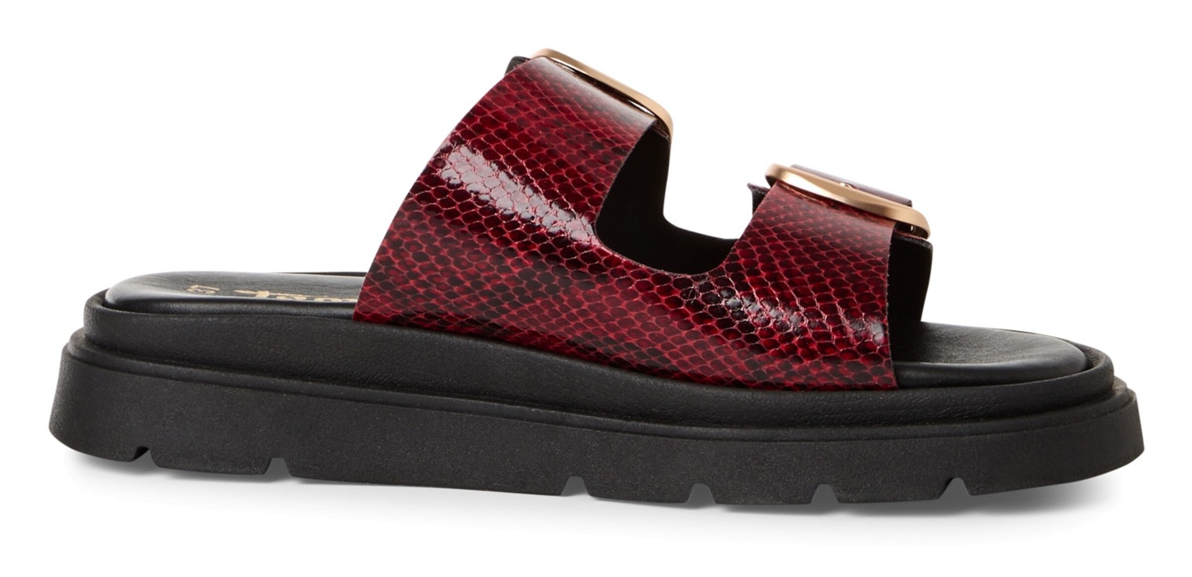 Tamaris Mules in Red