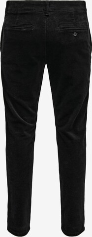 Only & Sons Regular Trousers 'Avi' in Black