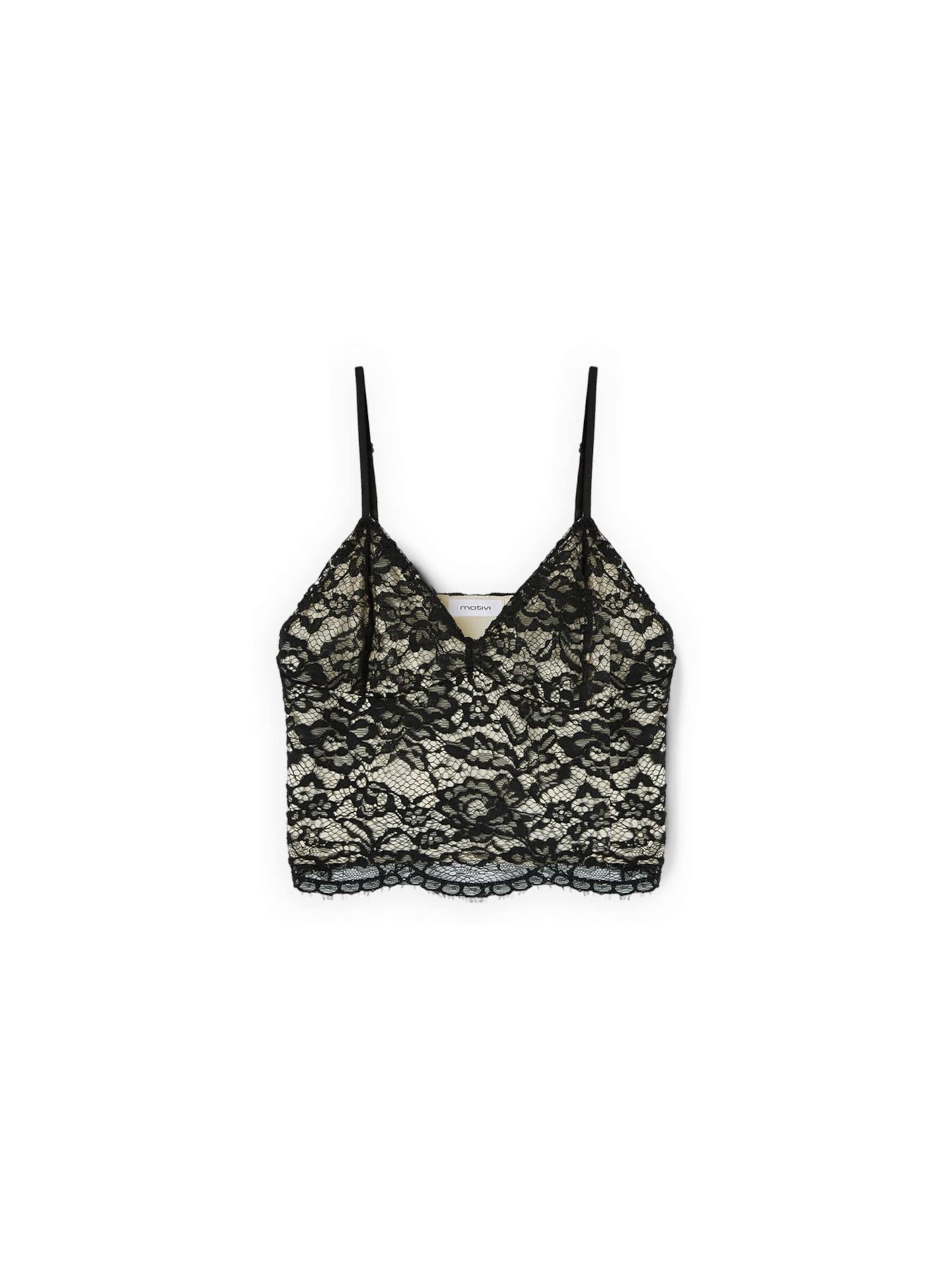 MOTIVI Top in Black: front