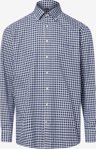 Chemise Nils Sundström en bleu : devant