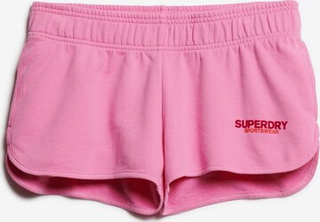 Superdry Slimfit Broek in Roze: voorkant