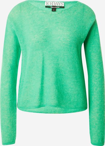 10Days Sweter w kolorze zielony: przód