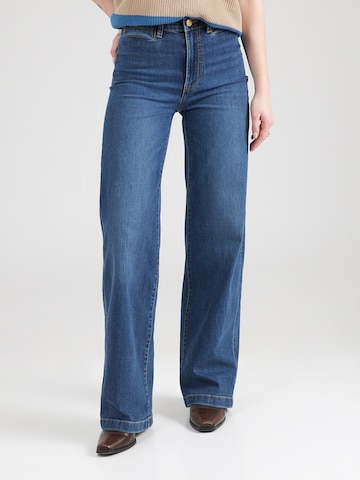 Lindex - Perna larga Calças de ganga em azul: frente