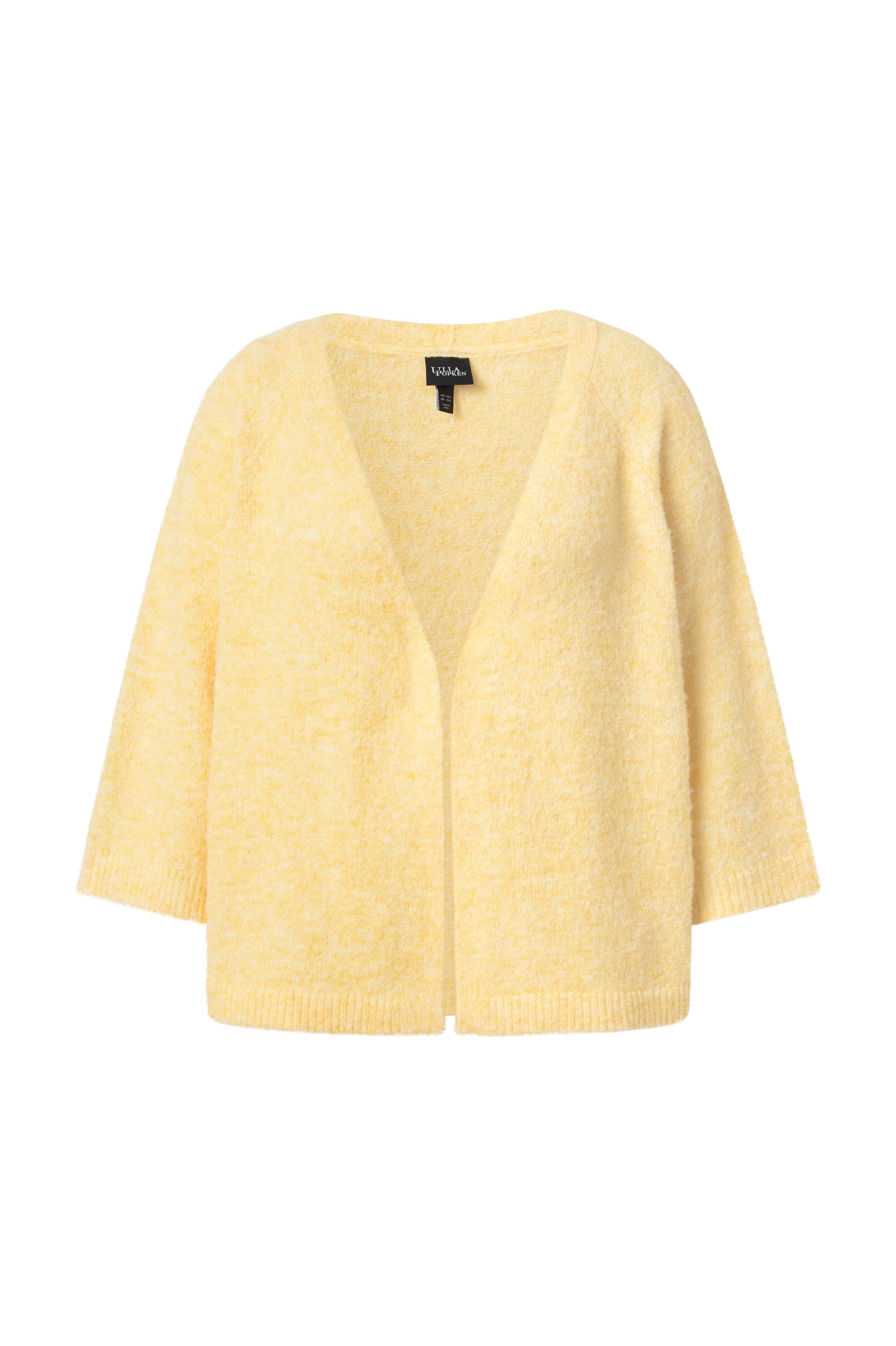 Ulla Popken Strickjacke in Gelb: Vorderseite