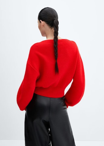 MANGO Pullover 'Car' in Rot