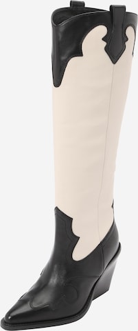 BRONX Cowboy Boots 'New-Kole' in Beige: front