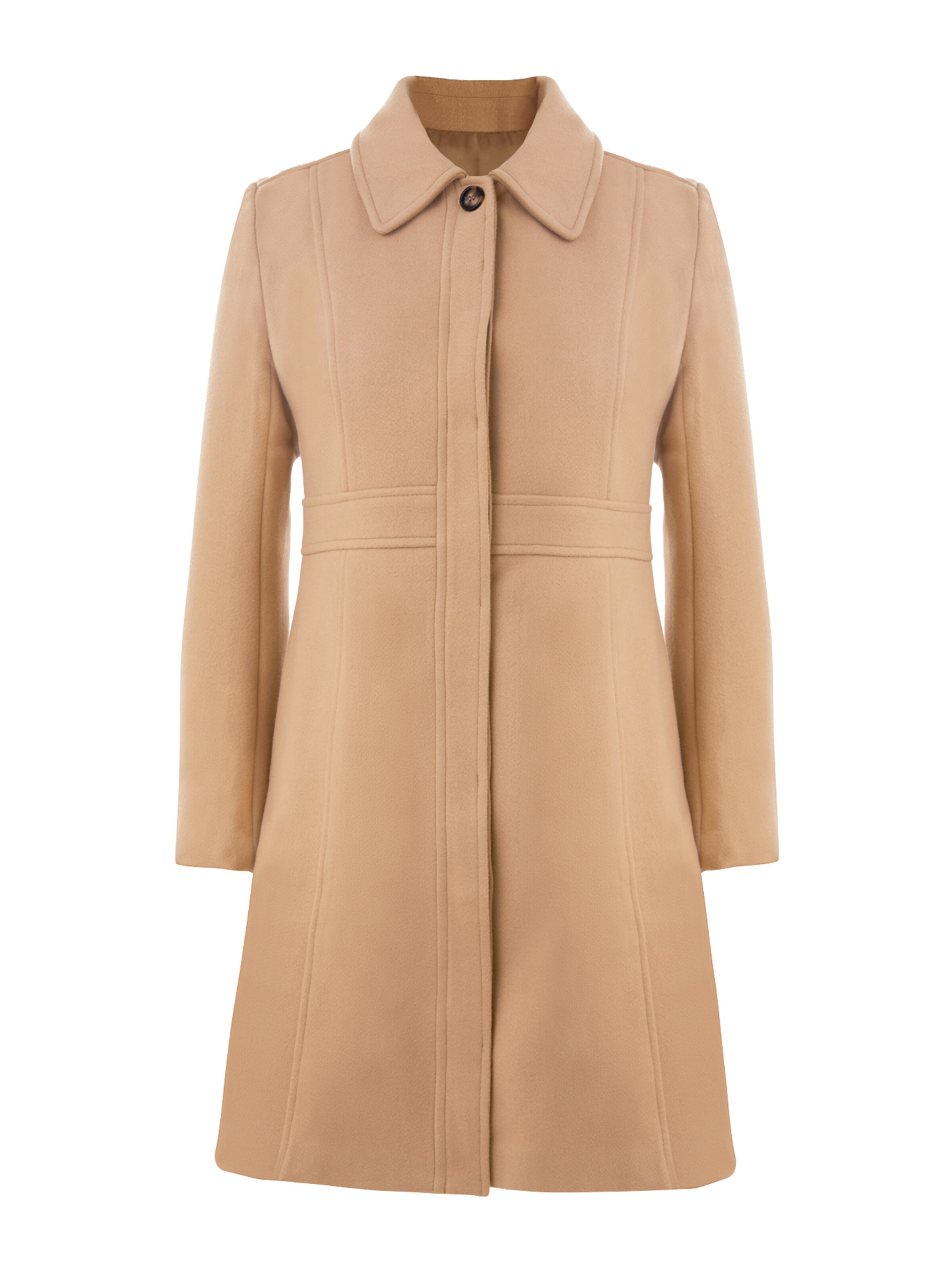 Imily Bela - Abrigo de entretiempo en beige: frente