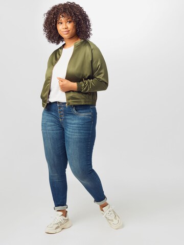 ABOUT YOU Curvy Between-Season Jacket 'Chani' in Green