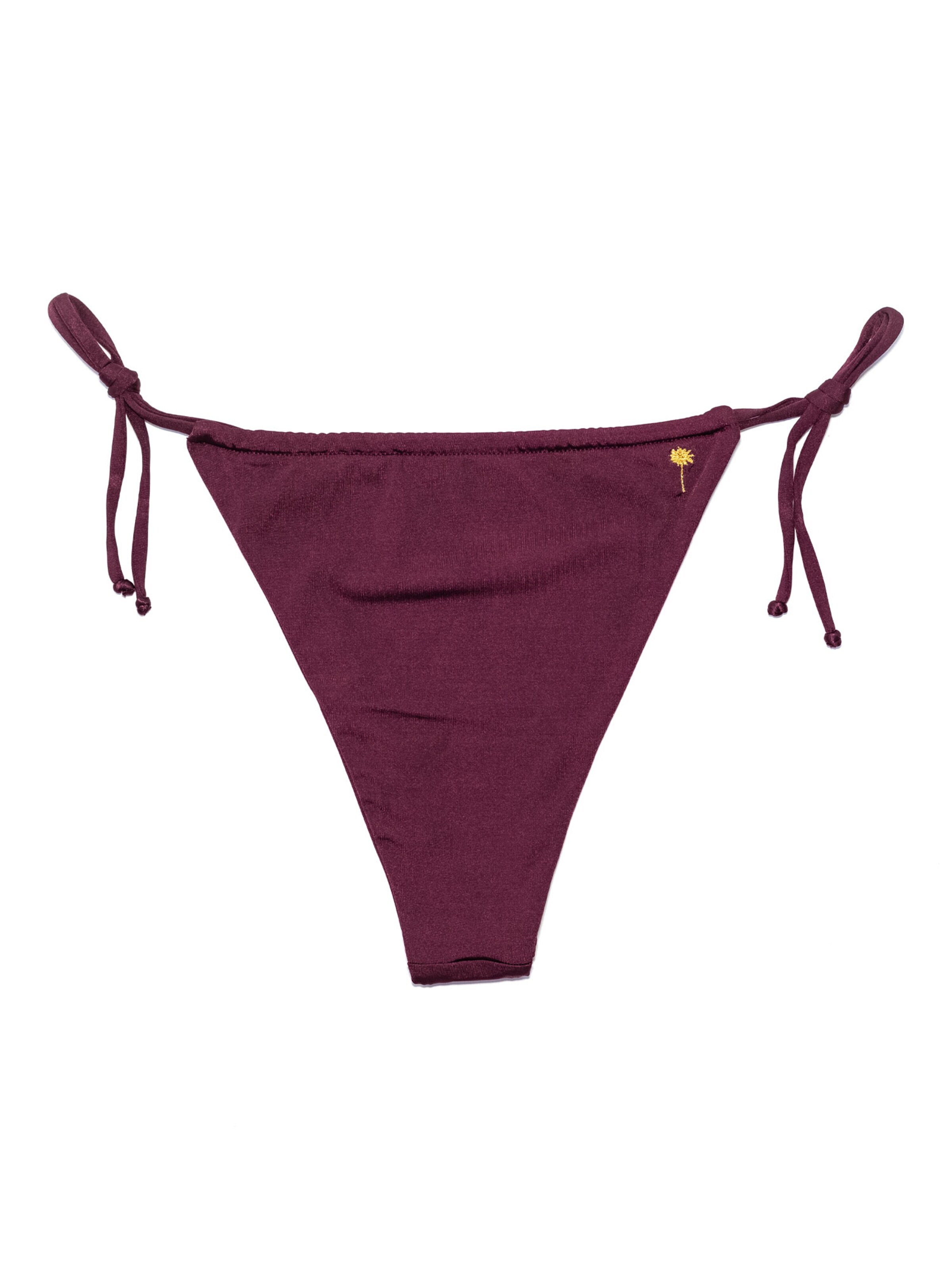 Matia Beachwear Bikini Bottoms 'Henry Grape' in Purple: front