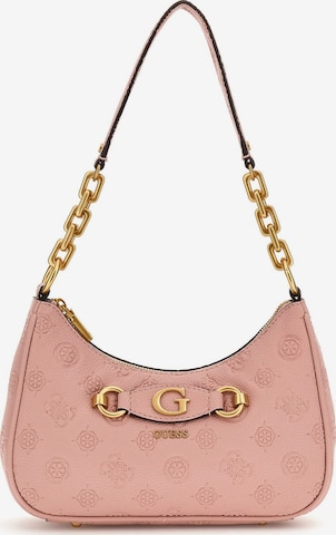 GUESS - Mala de ombro 'Izzy' em rosa: frente