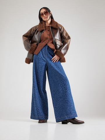 FRNCH PARIS Wide leg Jeans in Blue