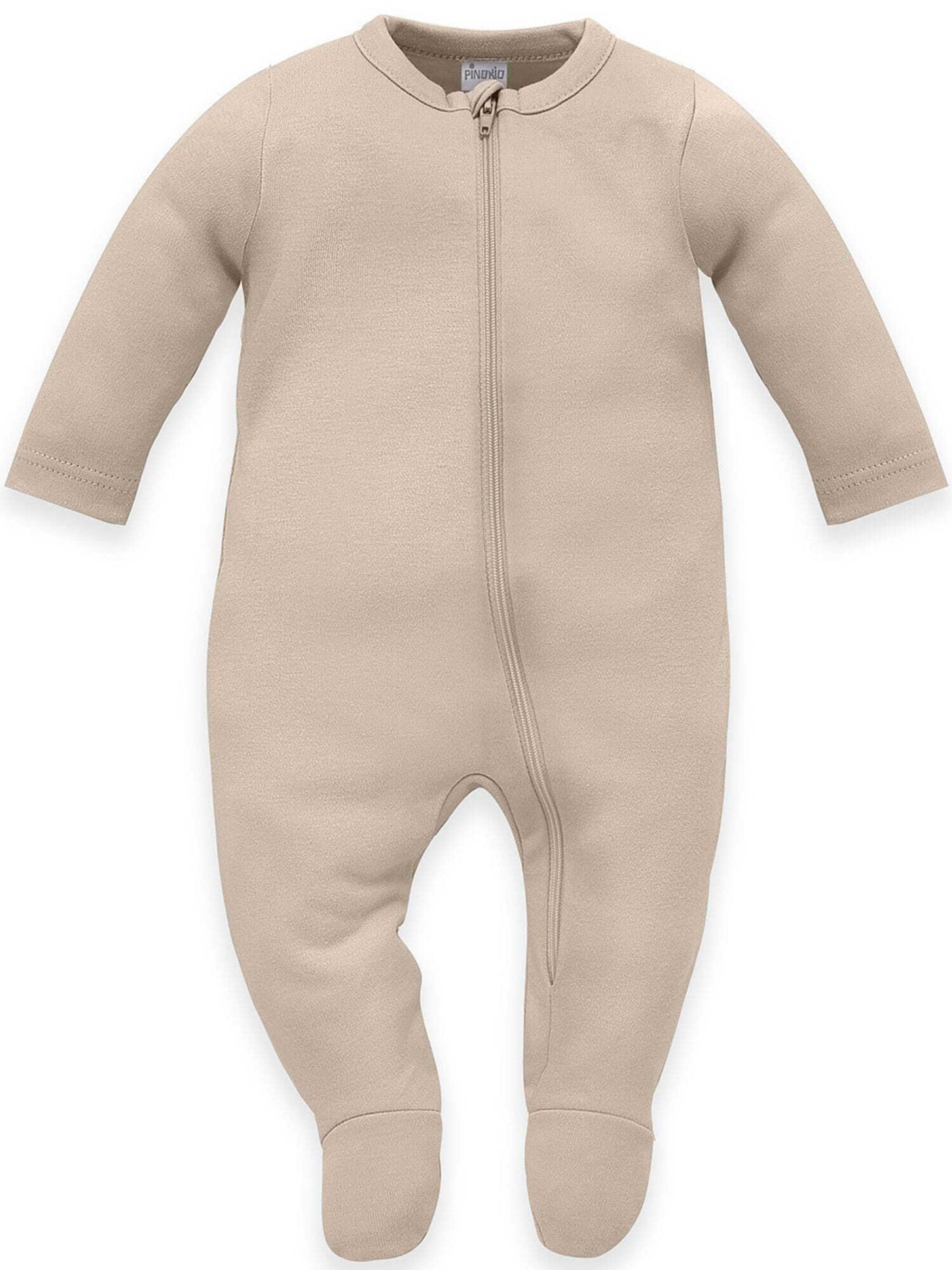 Pinokio Strampler in Beige: Vorderseite