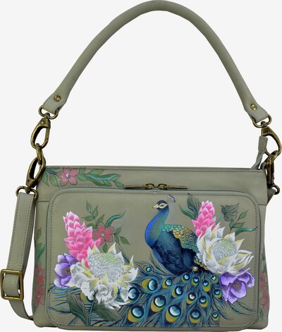 ANUSCHKA Schultertasche Regal Peacock (handbemaltes Leder) in mischfarben, Produktansicht