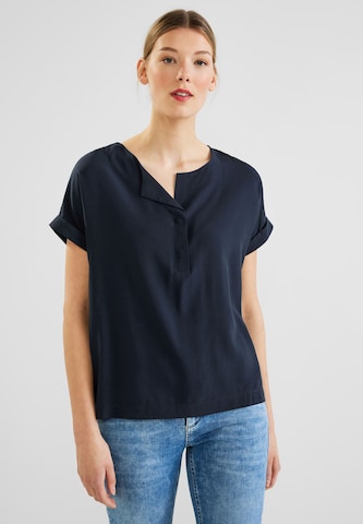 STREET ONE Blouse in Blauw: voorkant