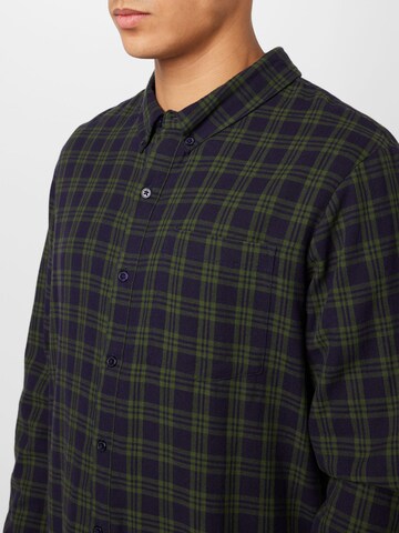 ABOUT YOU Regular fit Button Up Shirt 'Alex' in Blue