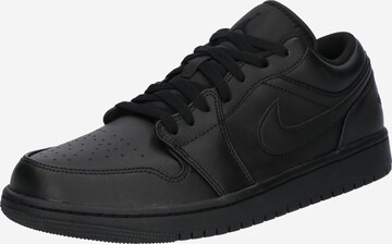 Jordan Низкие кроссовки 'Air Jordan 1' в Черный: спереди
