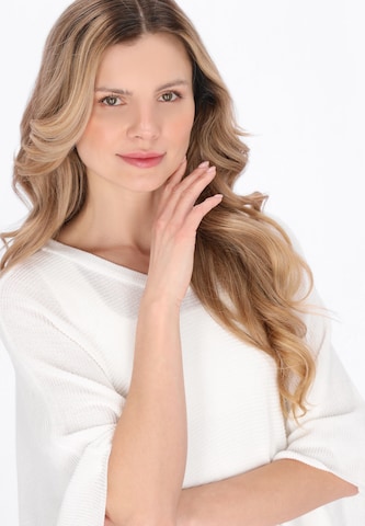 usha WHITE LABEL Cape 'Minimalistic' in Wit