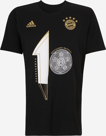 ADIDAS PERFORMANCE Funkční tričko 'FC Bayern München M10 Champions' – černá: přední strana
