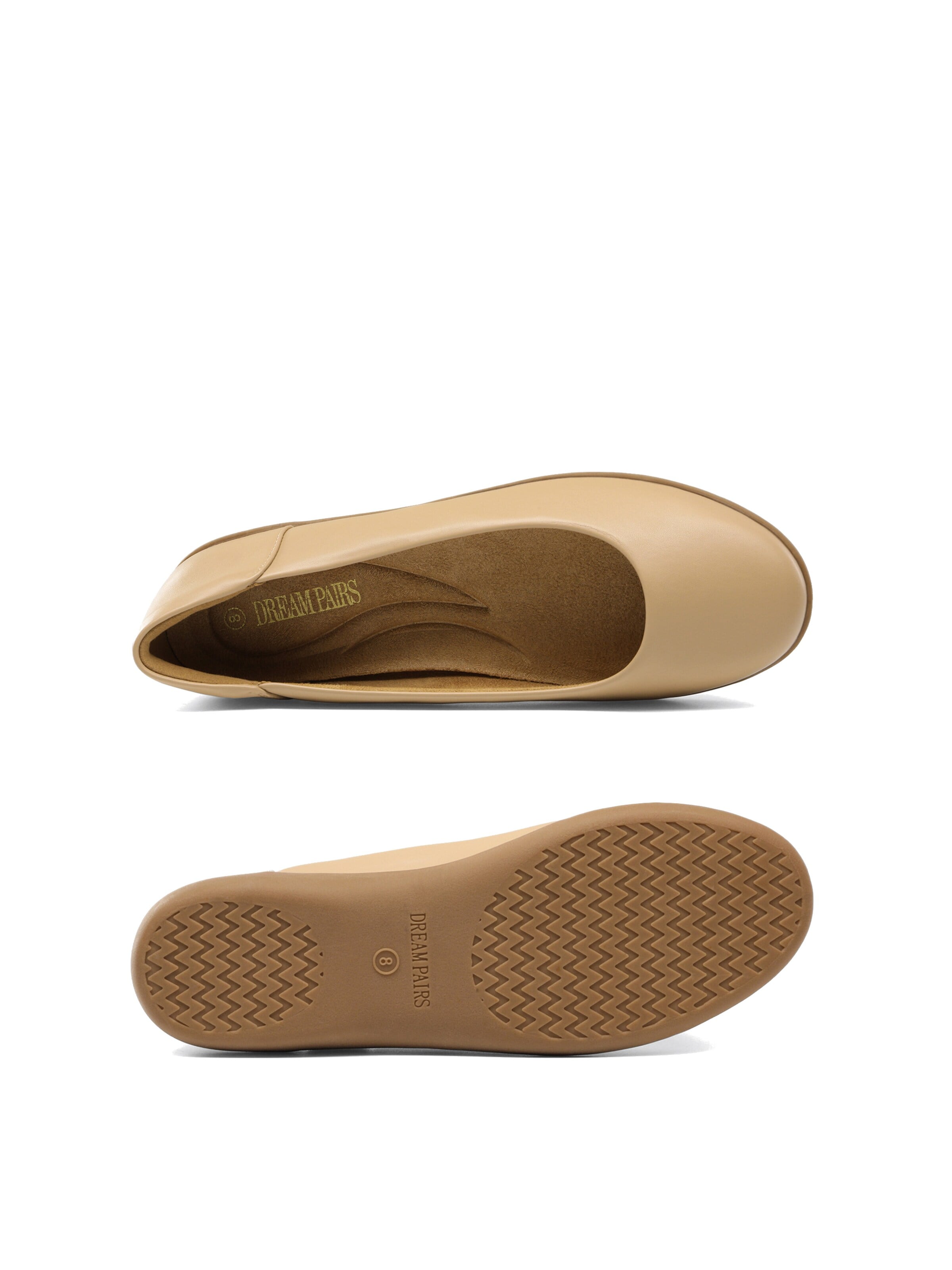 Dream Pairs Ballerina i beige