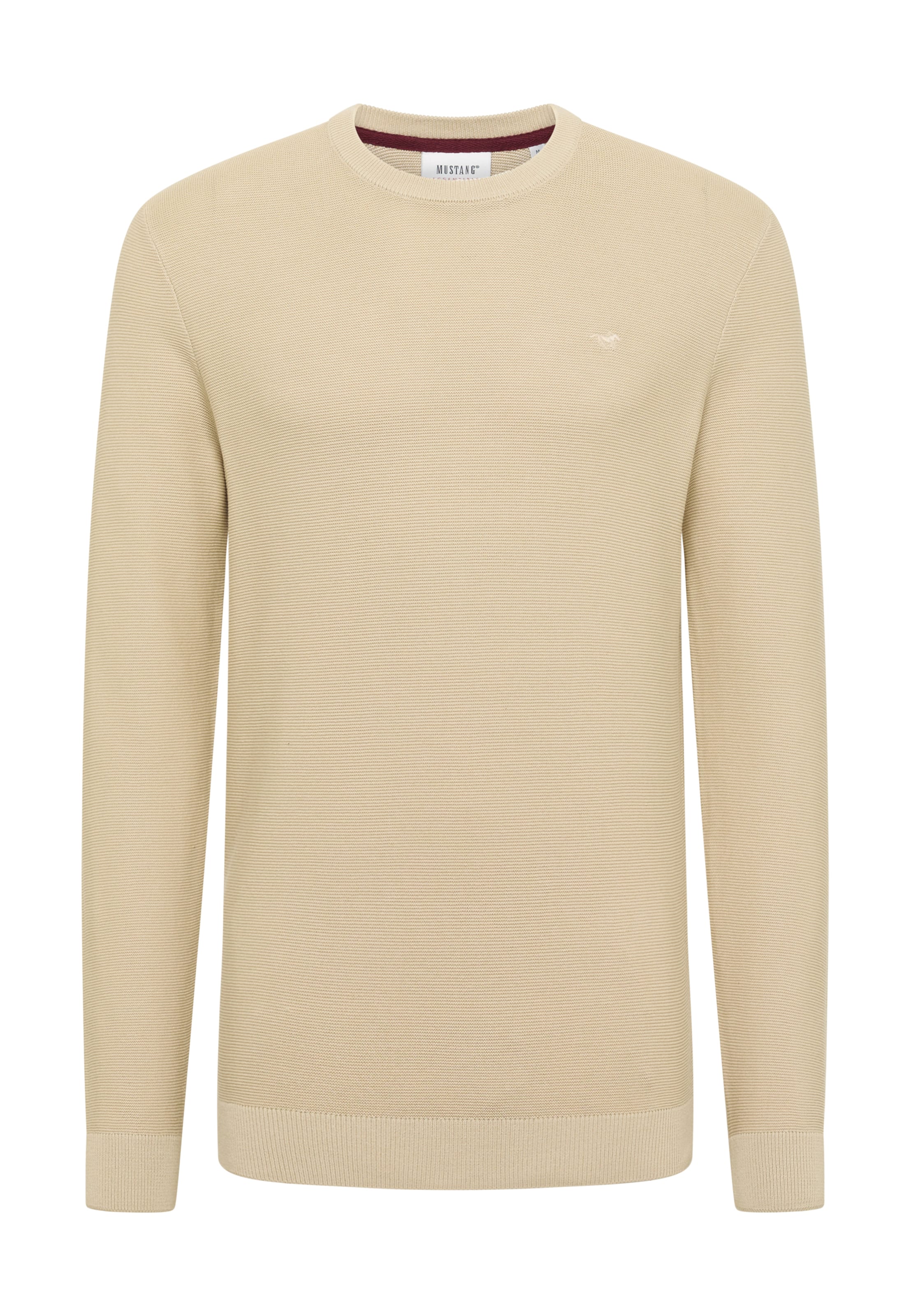 MUSTANG Pullover 'Style Elliot' in Beige: Vorderseite