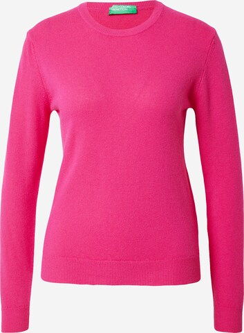 Pull-over UNITED COLORS OF BENETTON en rose : devant