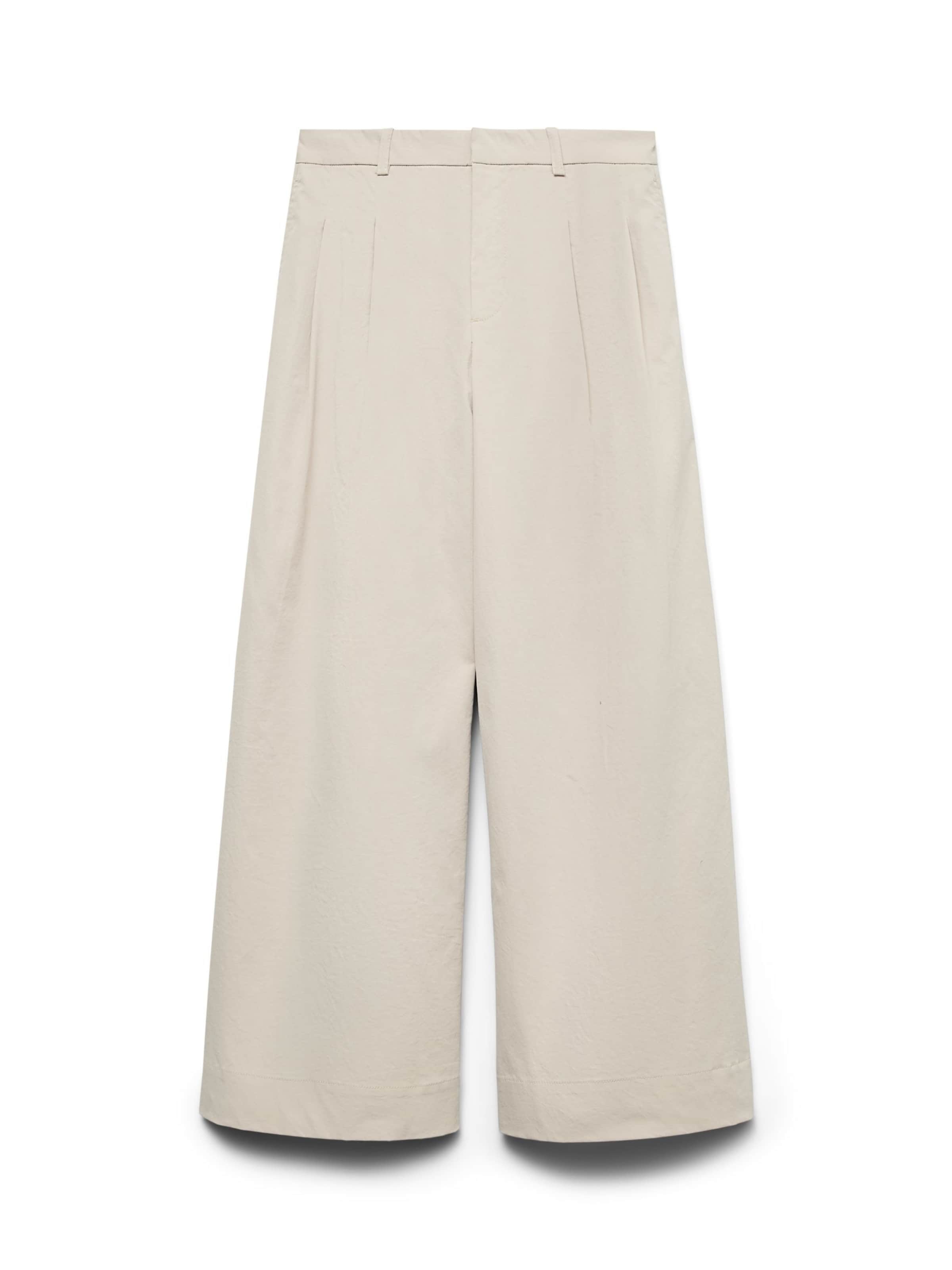 Pantaloni con pieghe 'VMMeng' in 38/32 VERO MODA di colore beige chiaro, Visualizzazione prodotti