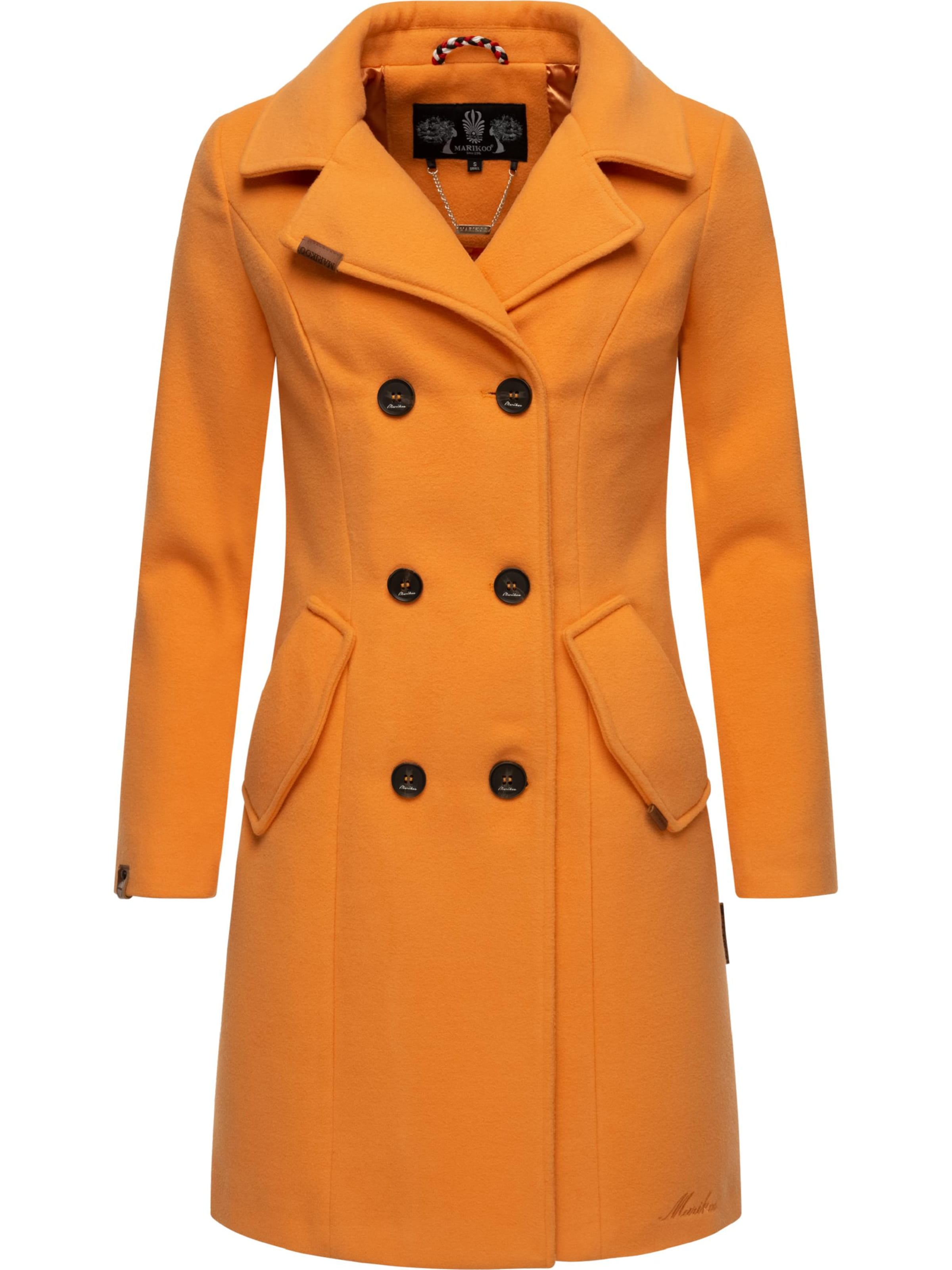 MARIKOO Płaszcz przejściowy 'Nanakoo' w kolorze pomarańczowy: przód