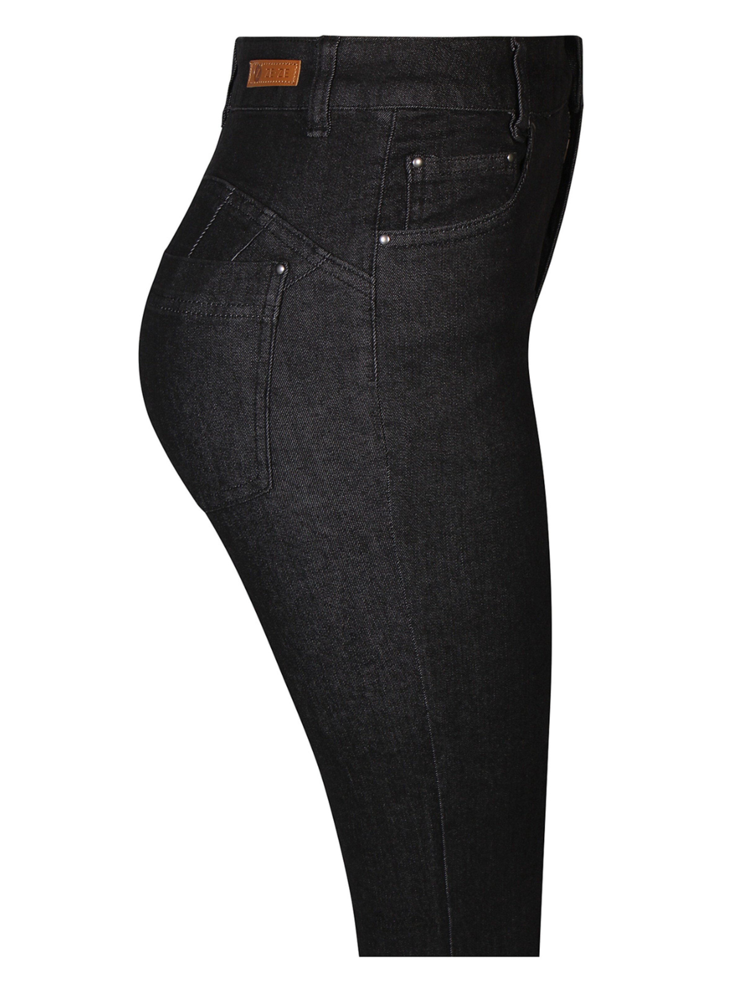ze-ze Slimfit Jeans 'Shape 1 20' in Zwart