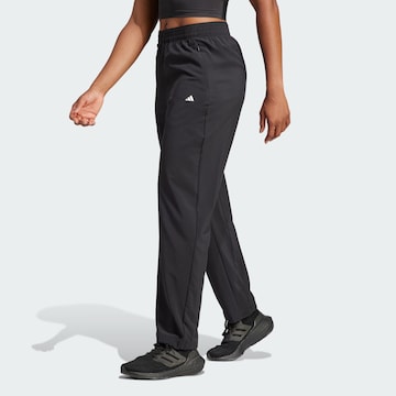 ADIDAS PERFORMANCE Wide leg Sportbroek in Zwart