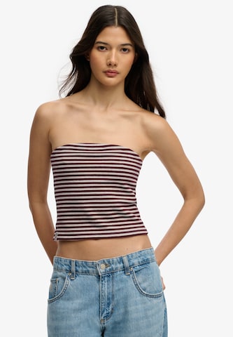 Superdry & Co Top 'Athletic Essentials' in Rood: voorkant