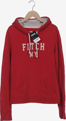 Abercrombie & Fitch Sweatshirt & Zip-Up Hoodie in L in Red: front