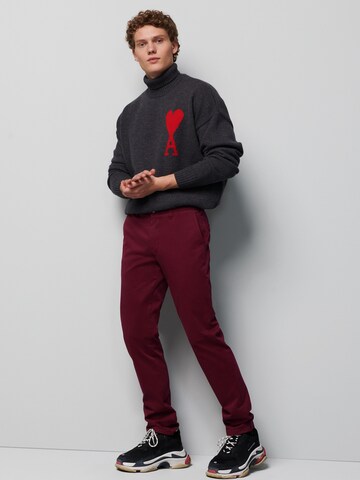 MEYER Regular Chino trousers in Red