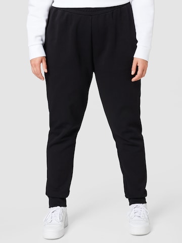 Effilé Pantalon Calvin Klein Curve en noir : devant