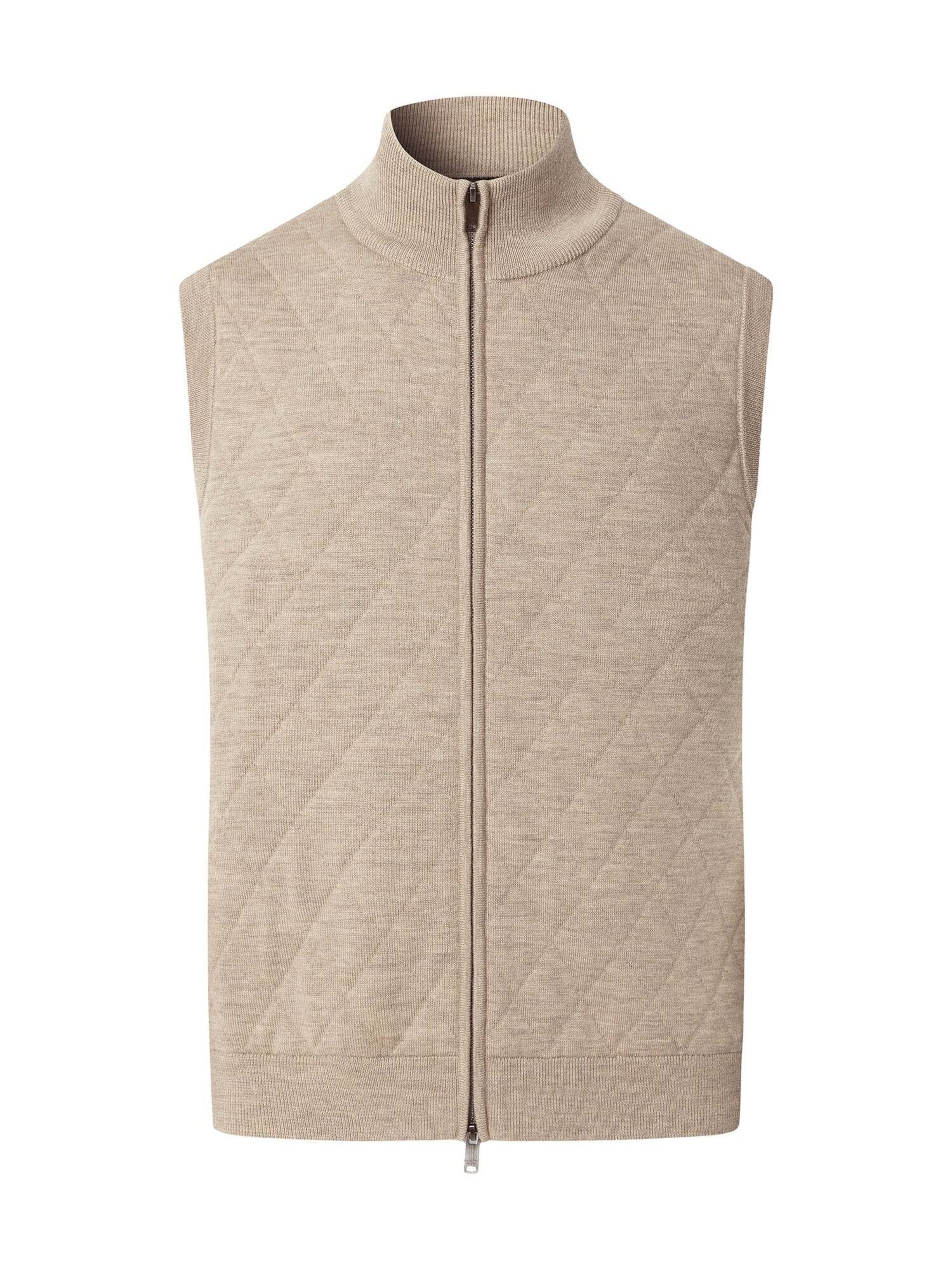 Hackett London Bodywarmer in Beige: voorkant