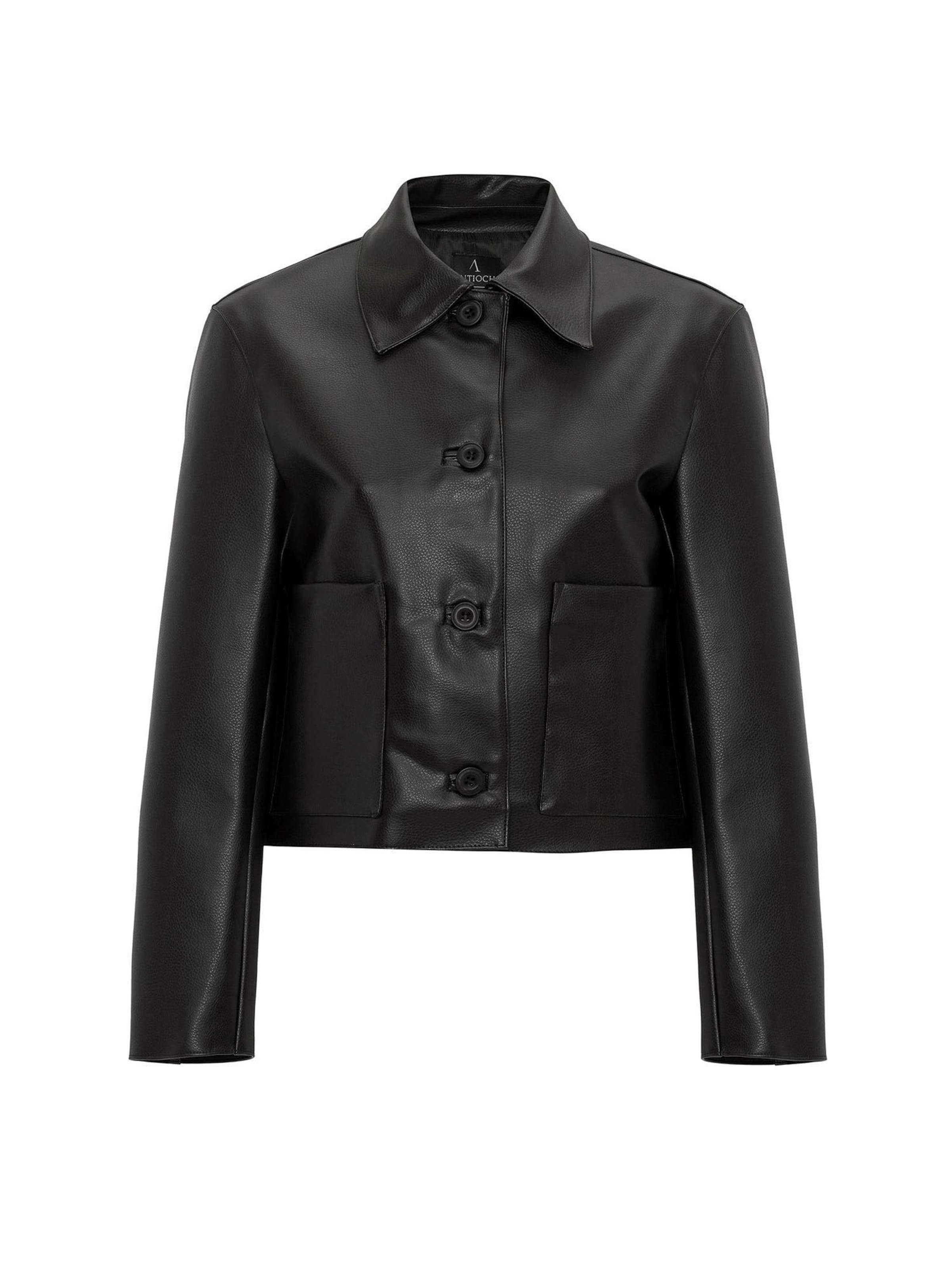 Antioch Kurtka przejściowa w kolorze czarny: przód