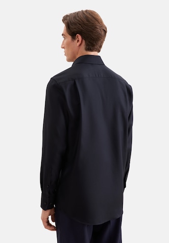SEIDENSTICKER Regular Fit Businesshemd in Schwarz