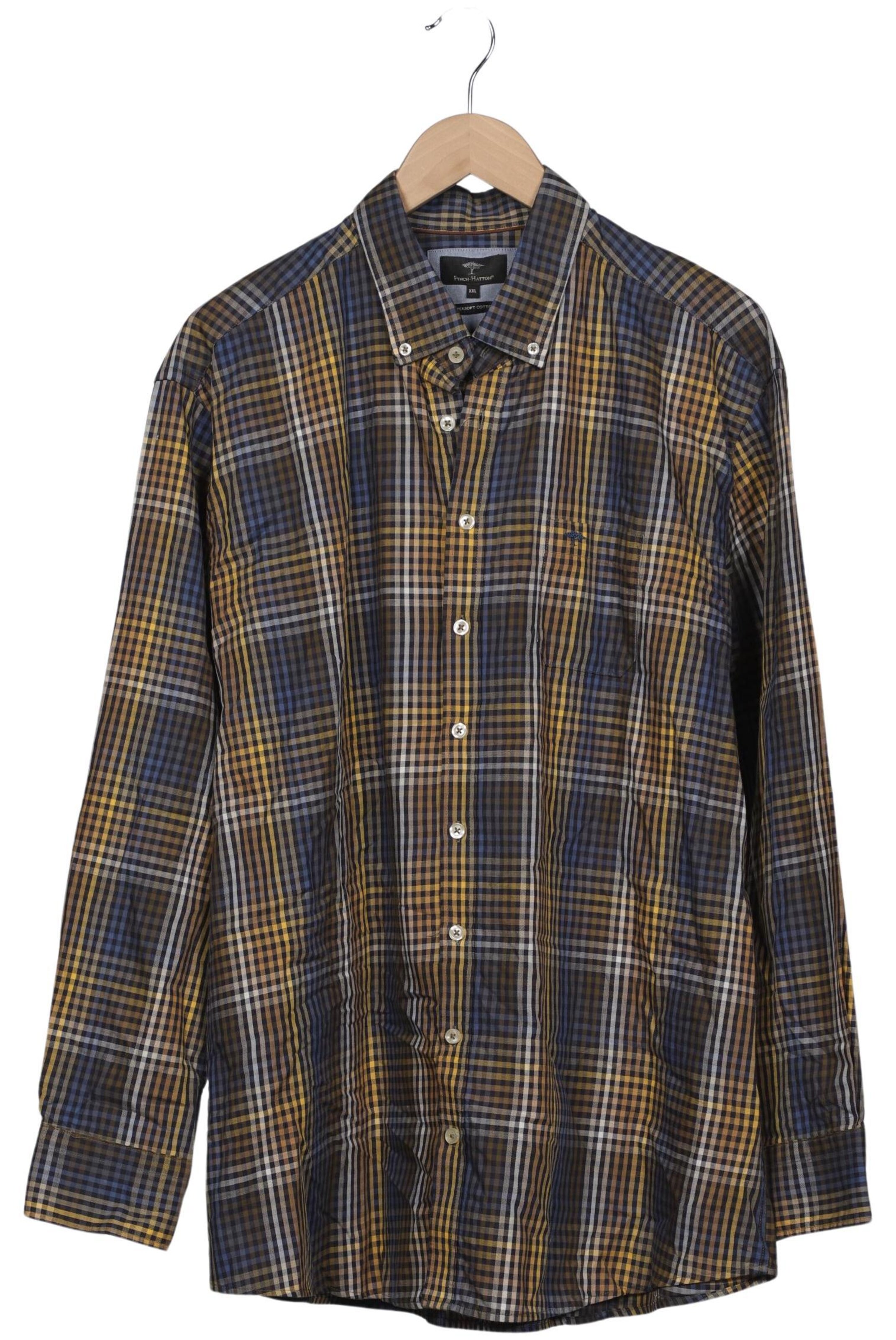 FYNCH-HATTON Button Up Shirt in XXL in Mixed colors: front