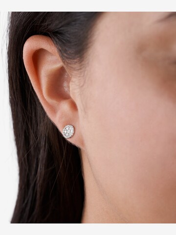 Boucles d'oreilles FOSSIL en argent : devant