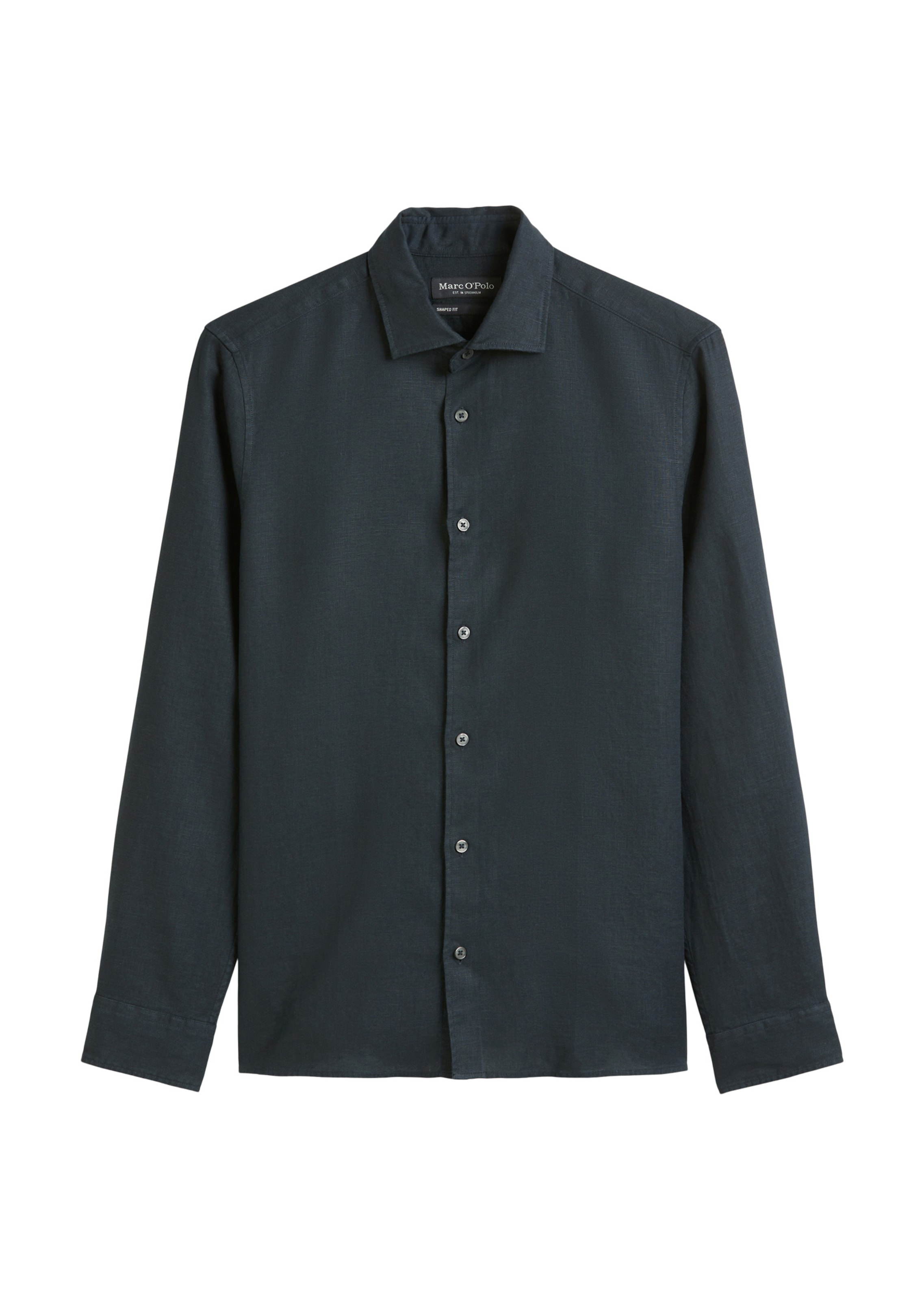 Marc O'Polo Button Up Shirt in Blue: front