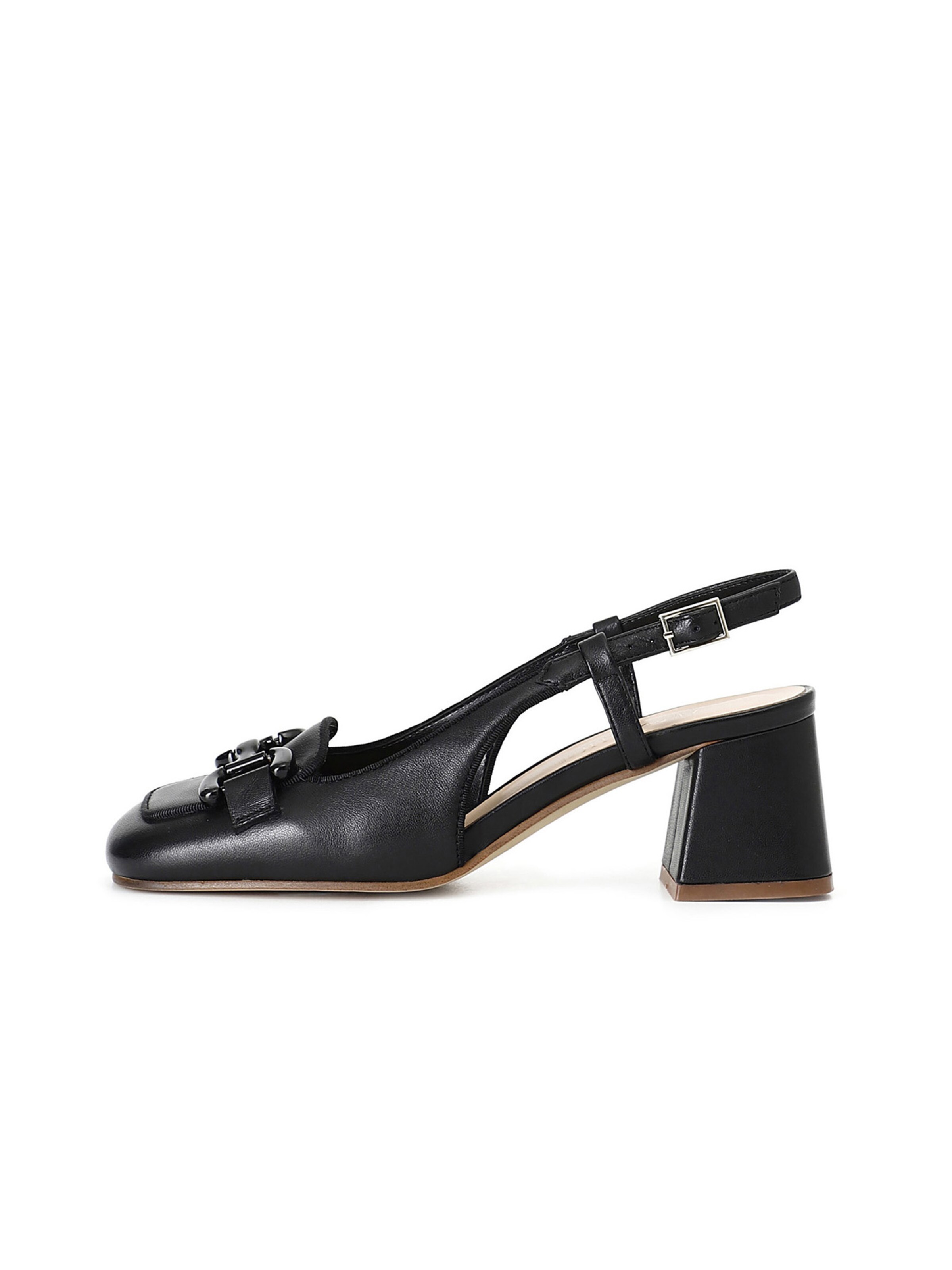 CAFè NOIR Slingpumps in Zwart: voorkant